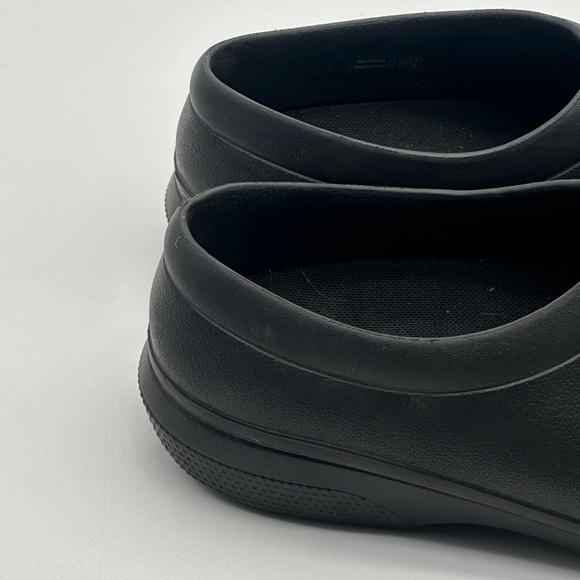 Crocs Slip Resistant Shoes On The Clock Work Clogs Black Slip On Mens 8 W 10 - Picture 4 of 11